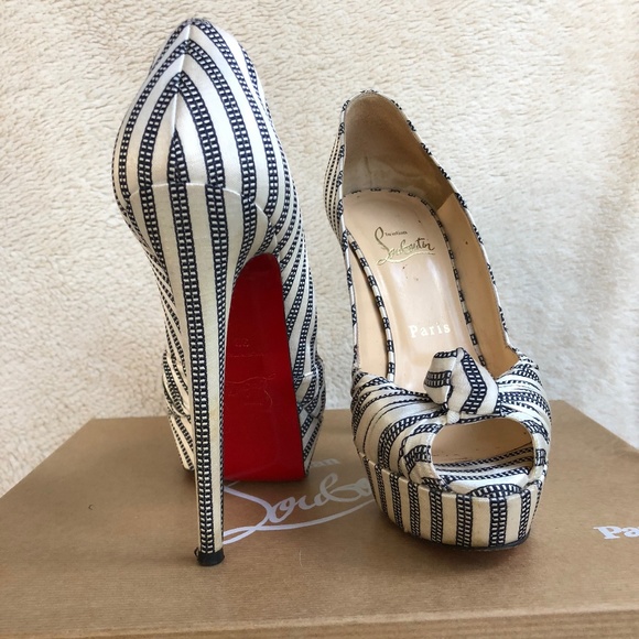 SZ 38 Christian Louboutin Greissimo Pump 140 - Picture 3 of 7